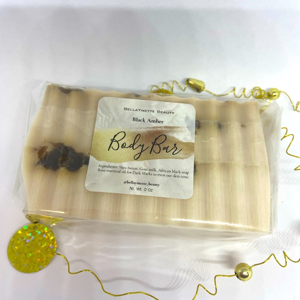 Creamy Bath and Body Soap Black Amber